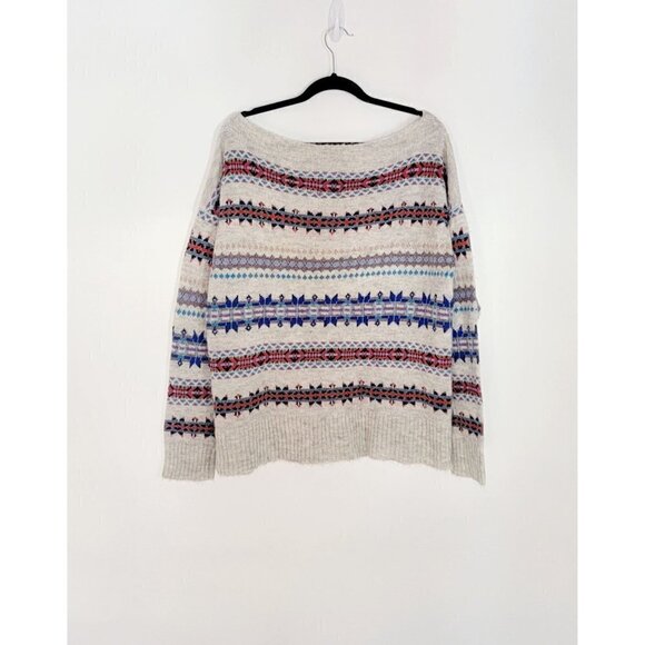 American Eagle Outfitters Aztec Boho Print Lagenlook Wool Blend Sweater Size 2XL - Picture 7 of 7